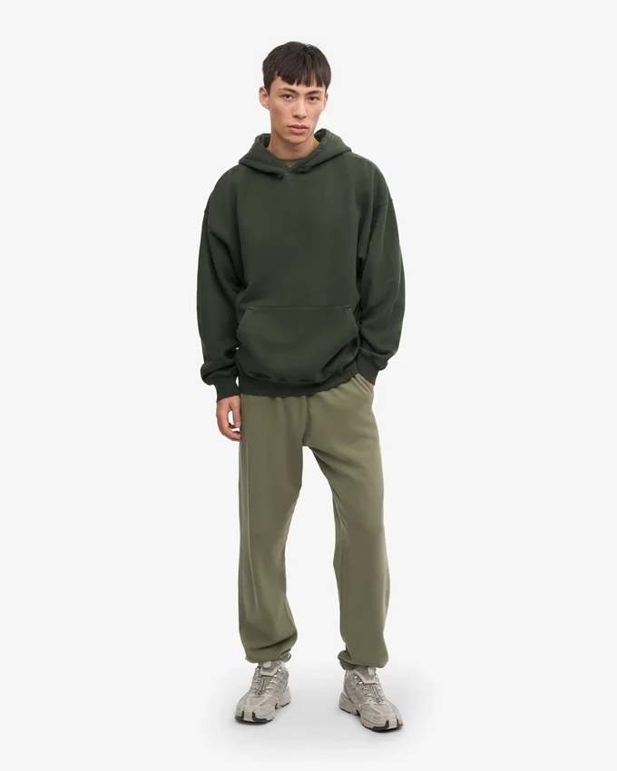 Bio-Oversize-Kapuzenpullover – Jägergrün