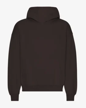 Bio-Oversize-Kapuzenpullover – Kaffeebraun
