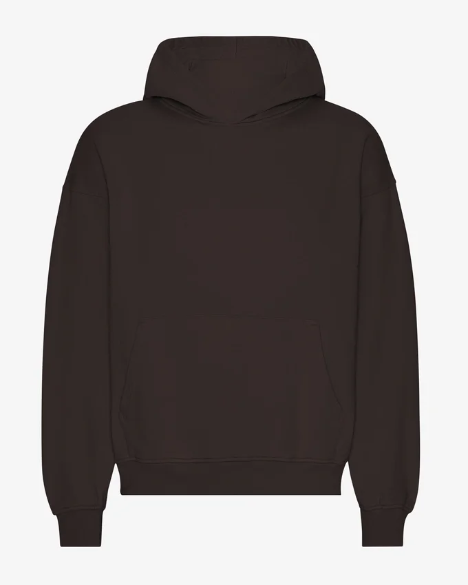 Bio-Oversize-Kapuzenpullover – Kaffeebraun