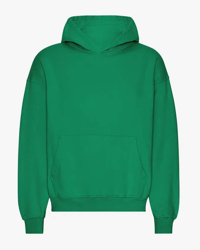 Bio-Oversize-Kapuzenpullover – Kellygrün