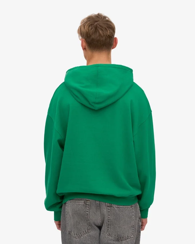 Bio-Oversize-Kapuzenpullover – Kellygrün
