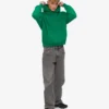 Bio-Oversize-Kapuzenpullover – Kellygrün