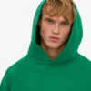 Bio-Oversize-Kapuzenpullover – Kellygrün