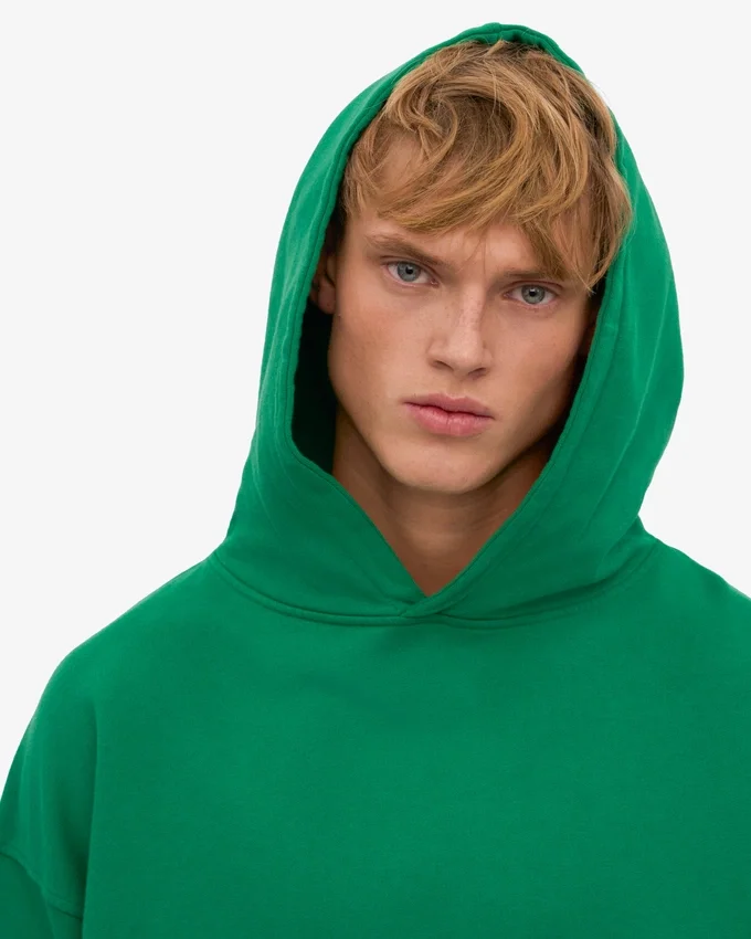 Bio-Oversize-Kapuzenpullover – Kellygrün