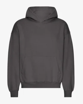 Bio-Oversize-Kapuzenpullover – Lavagrau