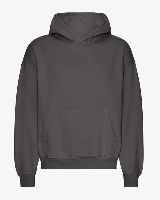 Bio-Oversize-Kapuzenpullover – Lavagrau