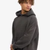Bio-Oversize-Kapuzenpullover – Lavagrau