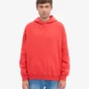Bio-Oversize-Kapuzenpullover – Mandarinenrot