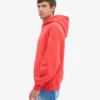 Bio-Oversize-Kapuzenpullover – Mandarinenrot