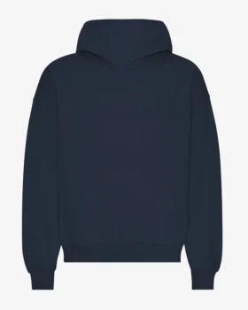 Bio-Oversize-Kapuzenpullover – Marineblau