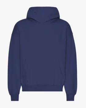 Bio-Oversize-Kapuzenpullover – Marineblau
