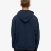 Bio-Oversize-Kapuzenpullover – Marineblau