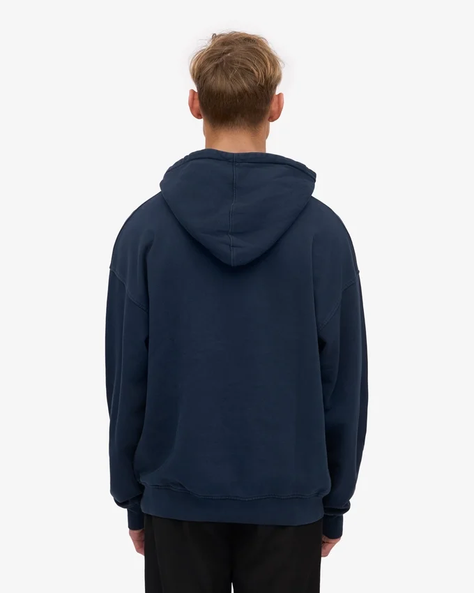 Bio-Oversize-Kapuzenpullover – Marineblau