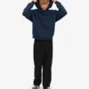 Bio-Oversize-Kapuzenpullover – Marineblau
