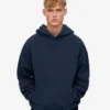Bio-Oversize-Kapuzenpullover – Marineblau