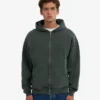 Bio-Oversize-Kapuzenpullover mit Reißverschluss – Optisches Weiß