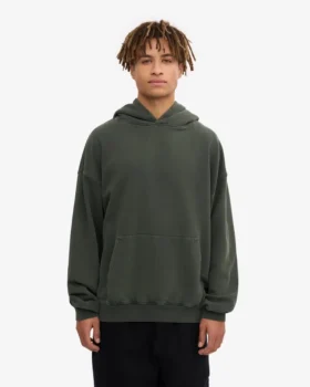 Bio-Oversize-Kapuzenpullover – Mitternachtswald