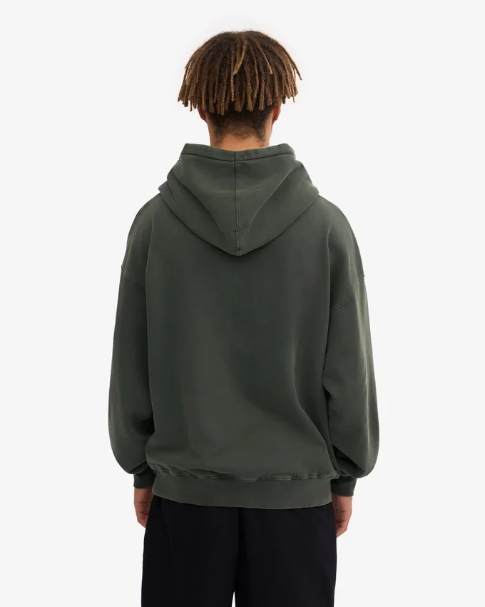 Bio-Oversize-Kapuzenpullover – Mitternachtswald