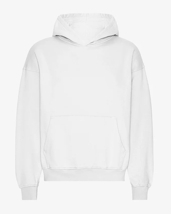Bio-Oversize-Kapuzenpullover – Optisches Weiß