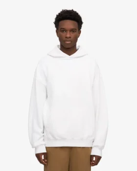 Bio-Oversize-Kapuzenpullover – Optisches Weiß