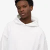 Bio-Oversize-Kapuzenpullover – Optisches Weiß