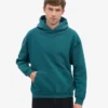 Bio-Oversize-Kapuzenpullover – Ozeangrün