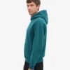 Bio-Oversize-Kapuzenpullover – Ozeangrün