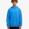 Bio-Oversize-Kapuzenpullover – Pazifikblau