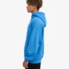 Bio-Oversize-Kapuzenpullover – Pazifikblau