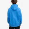 Bio-Oversize-Kapuzenpullover – Pazifikblau