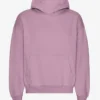 Bio-Oversize-Kapuzenpullover – Perlmutt-Lila