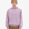 Bio-Oversize-Kapuzenpullover – Perlmutt-Lila
