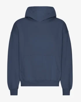 Bio-Oversize-Kapuzenpullover – Petrolblau