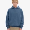 Bio-Oversize-Kapuzenpullover – Petrolblau