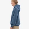 Bio-Oversize-Kapuzenpullover – Petrolblau