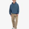 Bio-Oversize-Kapuzenpullover – Petrolblau