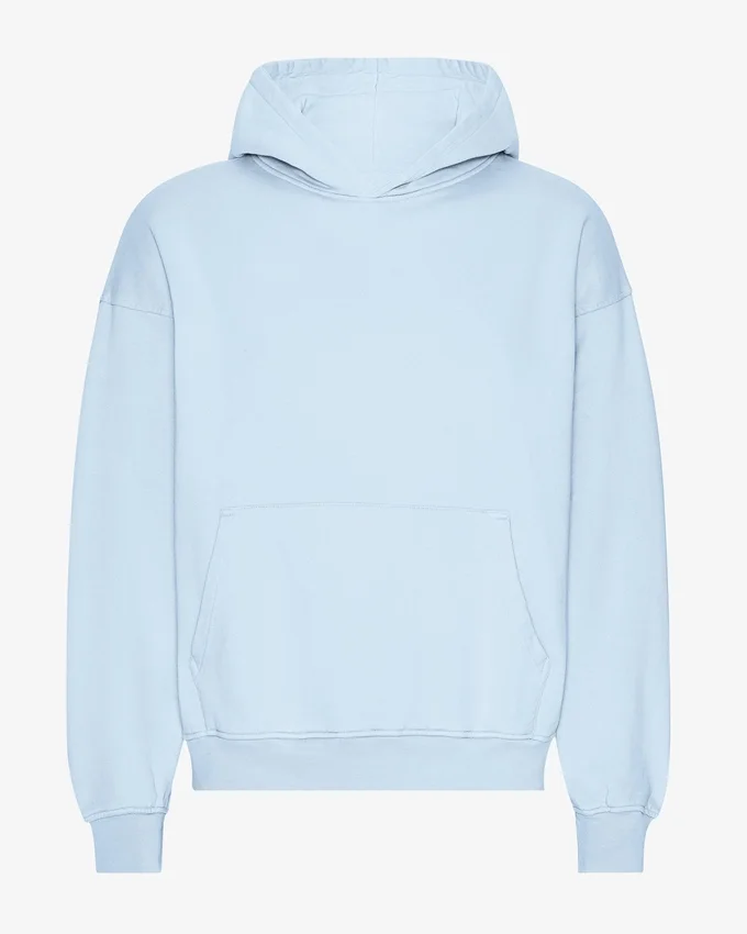 Bio-Oversize-Kapuzenpullover – Polar Blue