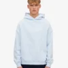 Bio-Oversize-Kapuzenpullover – Polar Blue