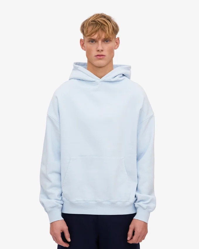 Bio-Oversize-Kapuzenpullover – Polar Blue