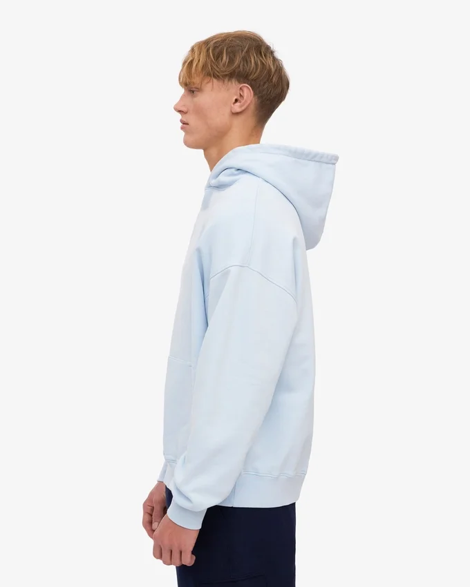 Bio-Oversize-Kapuzenpullover – Polar Blue