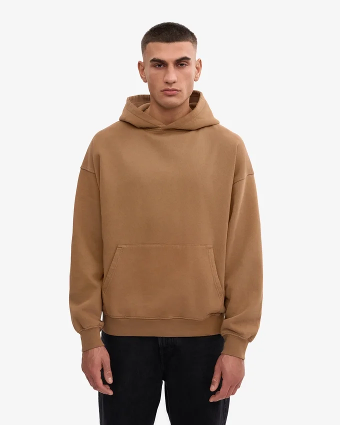 Bio-Oversize-Kapuzenpullover – Sahara-Camel