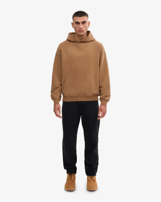 Bio-Oversize-Kapuzenpullover – Sahara-Camel