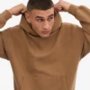 Bio-Oversize-Kapuzenpullover – Sahara-Camel