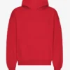 Bio-Oversize-Kapuzenpullover – Scharlachrot
