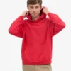 Bio-Oversize-Kapuzenpullover – Scharlachrot