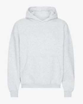 Bio-Oversize-Kapuzenpullover – Snow Melange