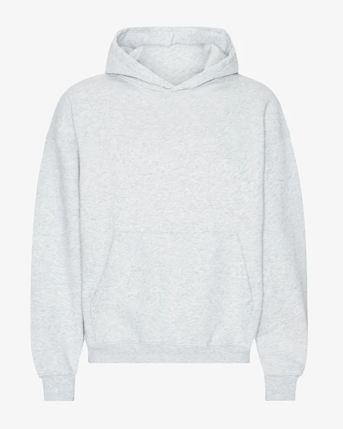 Bio-Oversize-Kapuzenpullover – Snow Melange