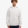 Bio-Oversize-Kapuzenpullover – Snow Melange