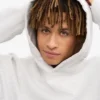 Bio-Oversize-Kapuzenpullover – Snow Melange