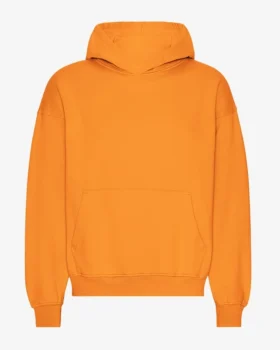 Bio-Oversize-Kapuzenpullover – Sonniges Orange